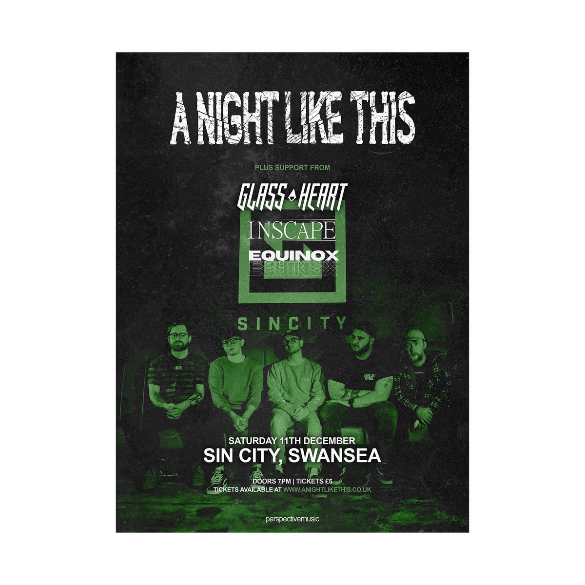 A NIGHT LIKE THIS (@_anightlikethis) on Twitter photo TONIGHT - <a href="/SinCitySwansea/">Sin City Swansea</a>
We play our final show of 2021 tonight in Swansea with <a href="/GlassHeartUK/">Glass Heart</a> <a href="/InscapeUK/">Inscape</a> and Equinox. We hope to see you there!
Doors at 7PM.
Tickets still available;
anightlikethis.co.uk/live/
🌙
📸 - <a href="/LJRphoto/">LJRphotographyblog</a> / <a href="/LiamDoreyPhoto/">Liam Dorey</a> TONIGHT - <a href="/SinCitySwansea/">Sin City Swansea</a>
We play our final show of 2021 tonight in Swansea with <a href="/GlassHeartUK/">Glass Heart</a> <a href="/InscapeUK/">Inscape</a> and Equinox. We hope to see you there!
Doors at 7PM.
Tickets still available;
anightlikethis.co.uk/live/
🌙
📸 - <a href="/LJRphoto/">LJRphotographyblog</a> / <a href="/LiamDoreyPhoto/">Liam Dorey</a>