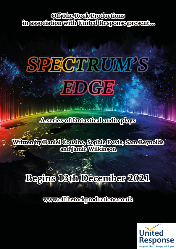 OffTheRockUK's tweet photo. Beginning this Monday (13th)...

'Spectrum's Edge', a series of fantastical audio plays written by people with learning disabilities supported by @unitedresponse!

#NewWriting #AudioPlays #Inclusion https://t.co/OWizThrRpB