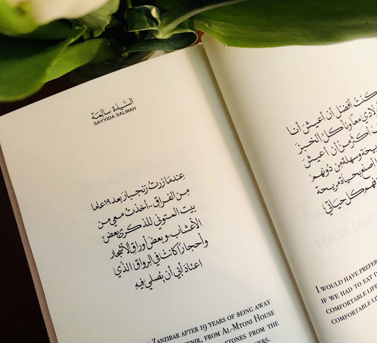 وصلني هذا الكتاب العجيب ضمن مشروع MTONI، واتخذ الكتاب عنوانه من خط السيدة سالمة شخصيًا، والمُقتبس من رسالة كتبتها بخط يدها إلى ولدها سعيد رودلف.

<a href="/mtoniofficial/">𝐌 𝐓 𝐎 𝐍 𝐈</a> 
علامة تجارية عُمانية، تهدف إلى نمذجة قصص الإمبراطورية العُمانية في القرن 19، وذلك عبر منتجات فنية وثقافية راقية.