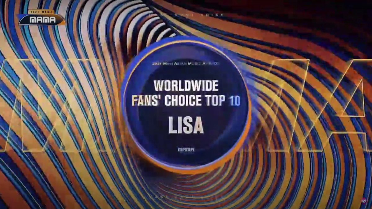 BBU_BLACKPINK's tweet photo. CONGRATULATIONS LALISA

#LisaWorldwideChoice
#2021MAMA @BLACKPINK https://t.co/xbE2aOzaQO