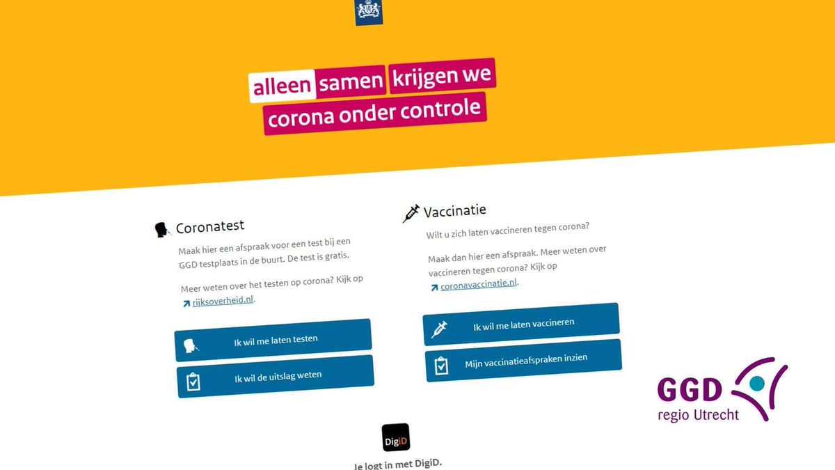 ggdru's tweet image. Storing op coronatest.nl en coronavaccinatie-afspraak.nl Online een test- of vaccinatieafspraak maken of online een uitslag inzien, lukt helaas niet. De oorzaak en hoe lang de storing zal duren zijn onbekend. Alles wordt gedaan dit zsm op te lossen.