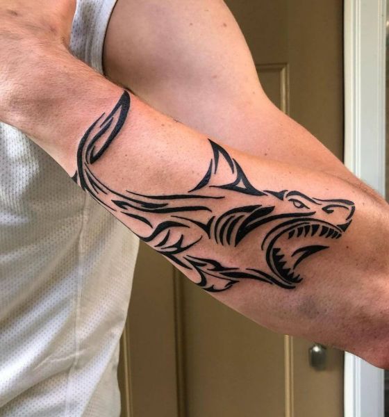 22 Tattoos That Will Make You Want To Turn Your Body Into A Canvas  Shark  tattoos Ocean sleeve tattoos Sleeve tattoos