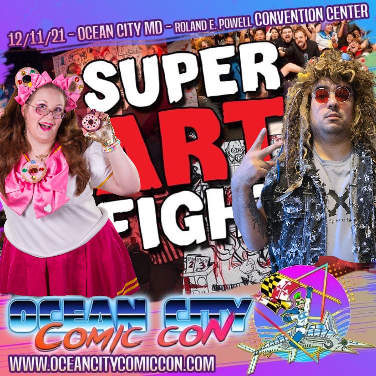 SuperArtFight's tweet photo. Which match are you hyped for? @OceanCityComic #SAFOC #OCCC https://t.co/TCXGIYIyGk