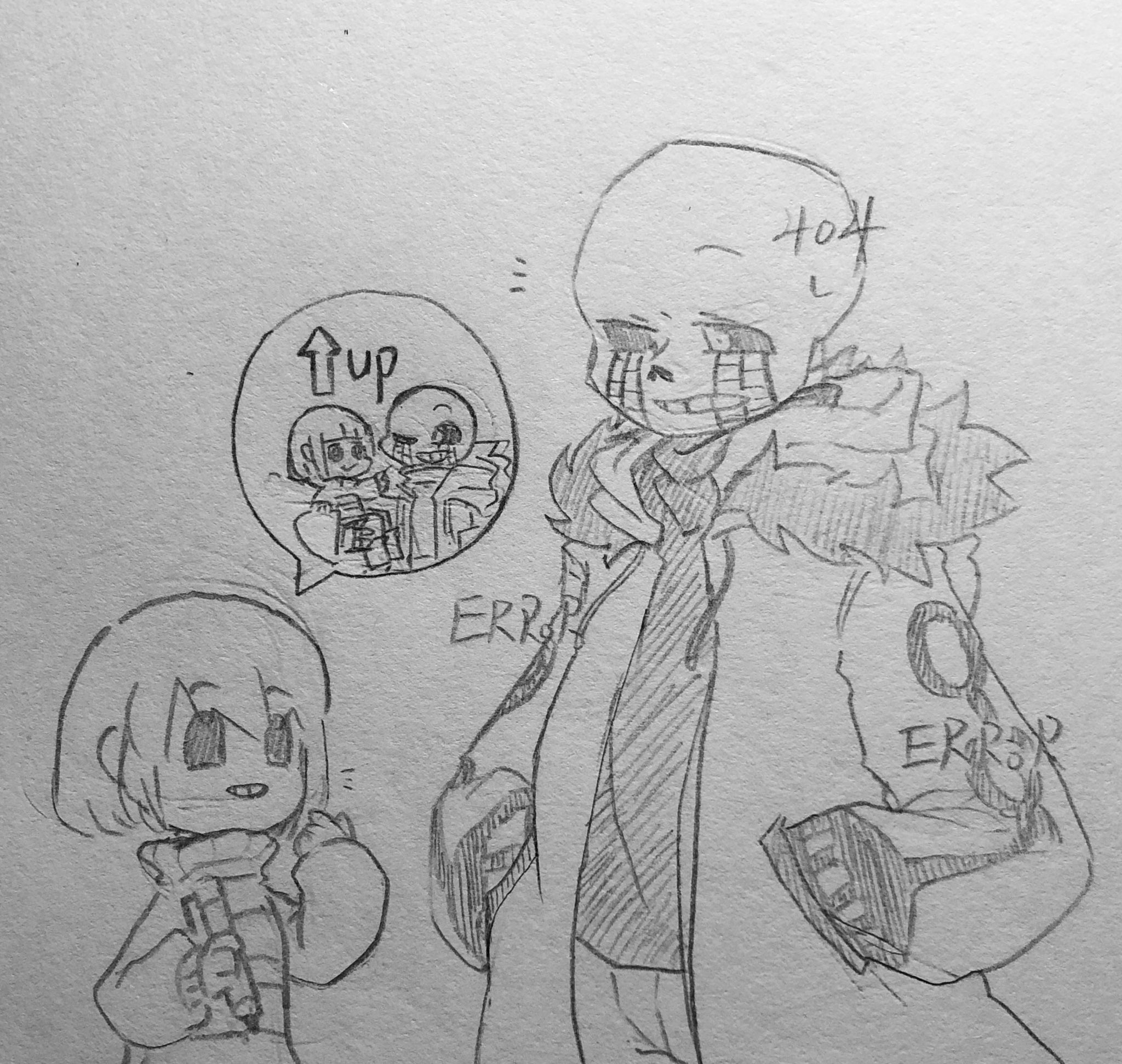 Xユーザーのonion headさん: 「undertale au sf向 送你一朵小红