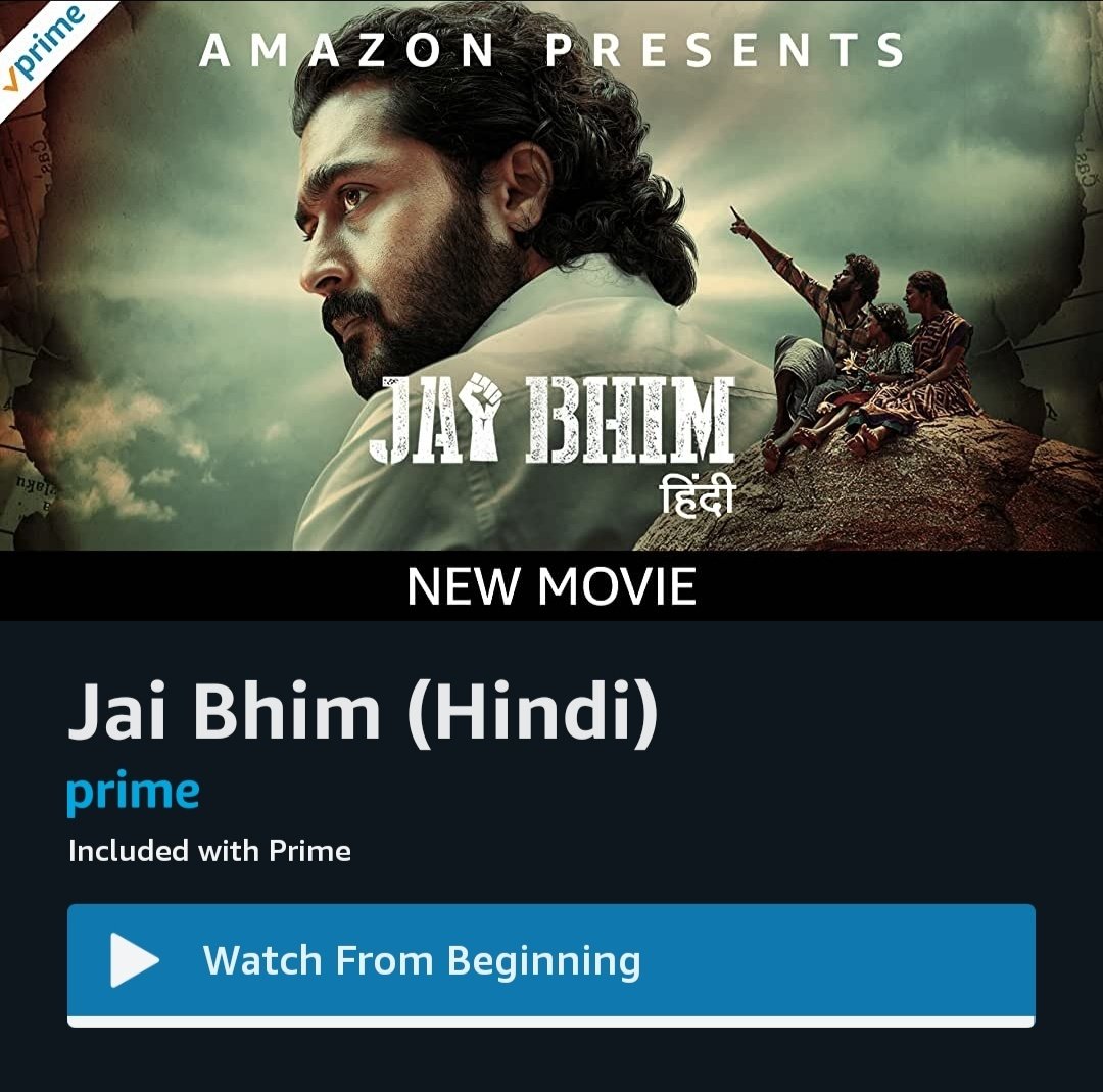 AxomorG's tweet photo. Watched #jaybhim movie today, my respect for the #law just increased by infinity!
The Film Is Based On True Events!
@PrimeVideo https://t.co/YhmUIkDlPo