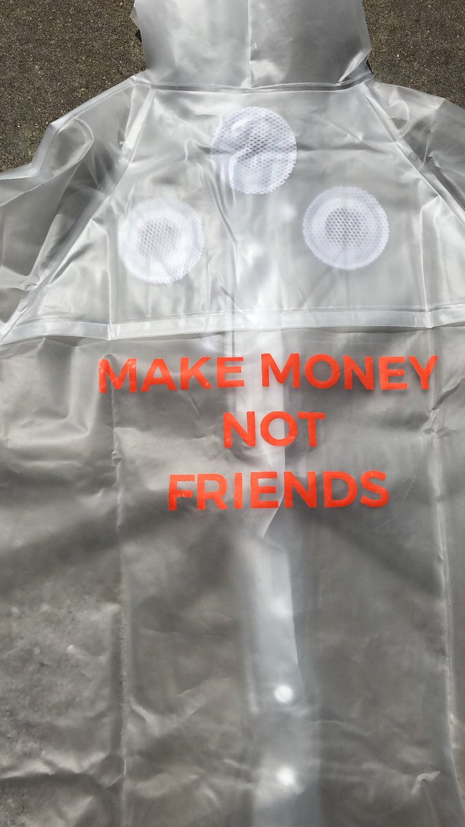 santanasglobe's tweet image. Transparent raincoat