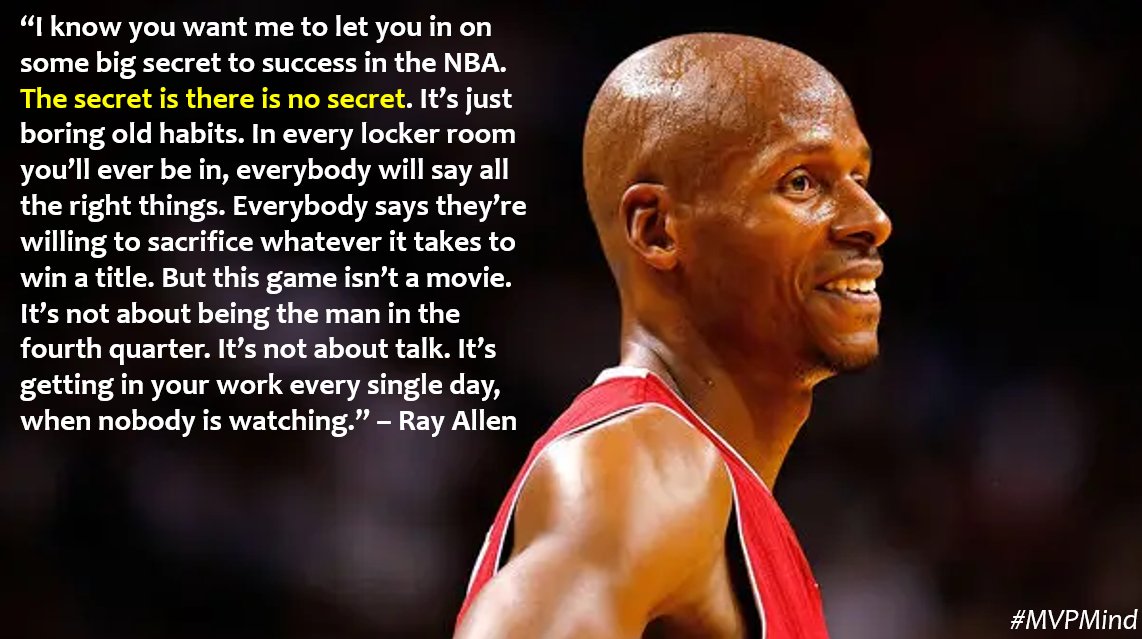 MVP_Mindset's tweet photo. Ray Allen's message to his younger self.

#MVPMind https://t.co/njV9y0raOf