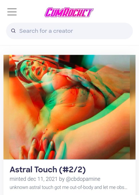 Just minted collection of 2 "Astral Touch" on #CumRocket, check them  on https://t.co/b921LHmpN3  #NFTCommmunity<a href="/tag/nsfw"class="tags"><span>#nsfw</span></a><a href="/tag/cummies"class="tags"><span>#cummies</span></a><a href="/tag/nft"class="tags"><span>#nft</span></a><a href="/tag/nfts"class="tags"><span>#nfts</span></a><a href="/tag/nftcollectors"class="tags"><span>#nftcollectors</span></a><a href="/tag/nftcollector"class="tags"><span>#nftcollector</span></a>