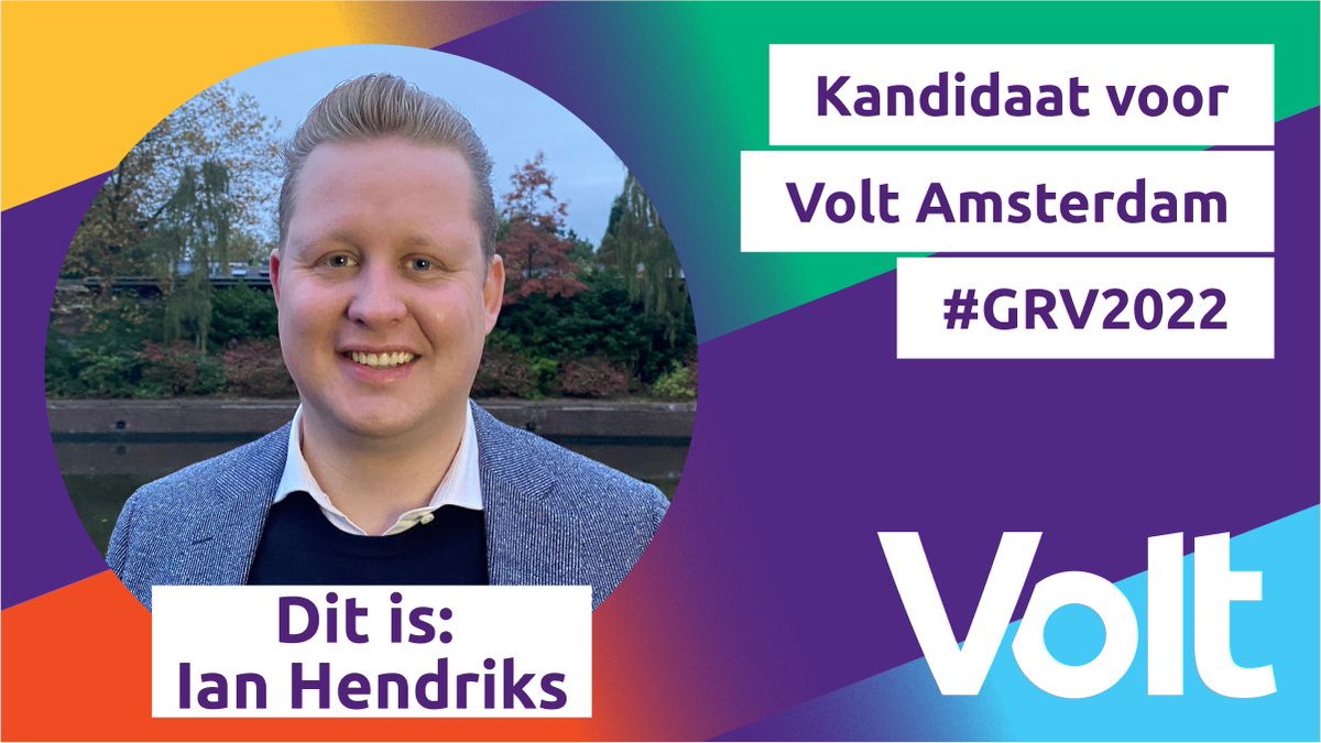 Ian is een bezige bij en neemt al zijn ondernemende ervaringen mee naar Volt, waar hij zich wil gaan richten op onder meer burgerparticipatie, diversiteit en de culturele sector. En daar verheugen wij ons natuurlijk zeer op!
#Gemeenteraadsverkiezingen2022 #VoltAmsterdam
