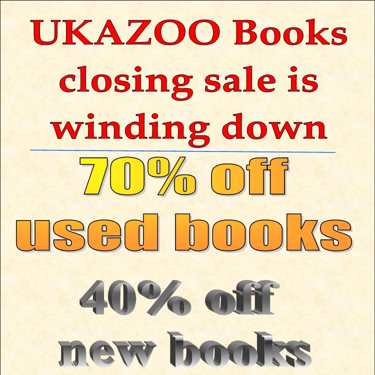 Down to the last 7 or 8 days at Ukazoo Books. Come get them while it last