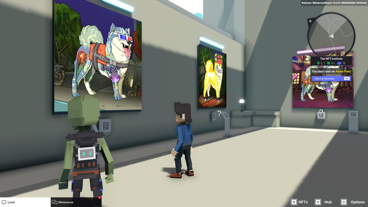 twittonn's tweet photo. @TheSandboxGame There are 7 NFT dogs on display. #SandboxAlphaContest https://t.co/8UexrFHTIJ