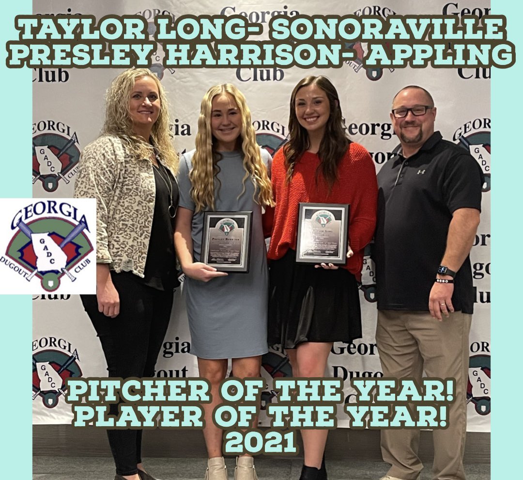PresleyHarris10's tweet image. So humbled to receive this award this morning. Thanks @gadcsoftball for representing us Georgia girls. It was a pleasure to share this with Taylor Long and all the others.📣 @linztillman1 Coach of the Year! #PCH22 @ApplingSchools
