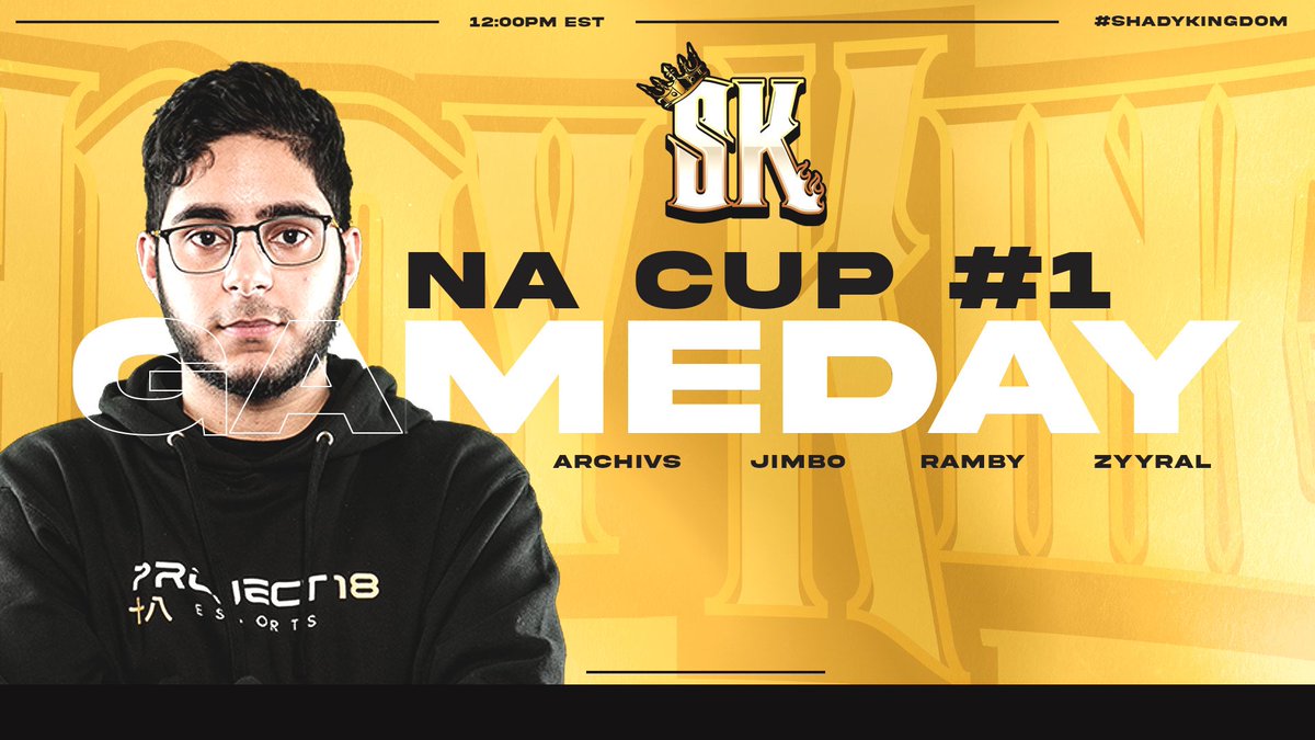 ShadyKings's tweet photo. First Challengers Cup of the Vanguard Season!
Good luck to the team as we look to start off strong!
🟡 @Archivs12 
🟡 @Jimbolah 
🟡 @RambyBamby 
🟡 @Zyyral 
#ShadyKingdom #SKTakeover https://t.co/yTh4PNWIzK