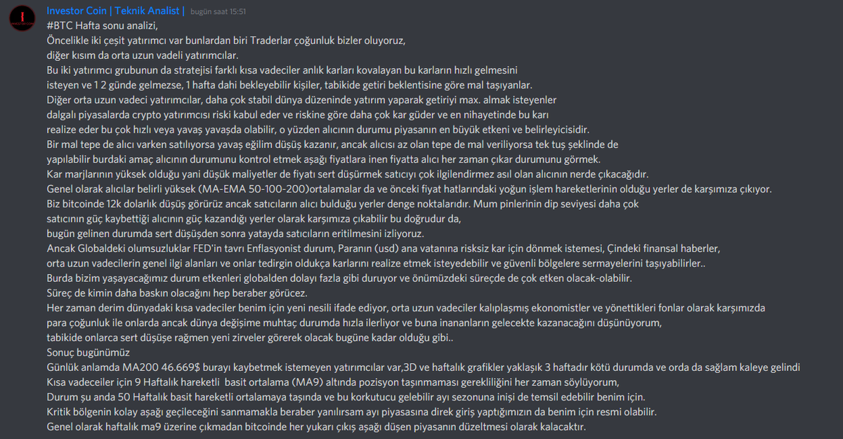 investor_coin's tweet photo. #BTC Hafta sonu değerlendirme
Çok fazla değişkenlerimiz olmadığı için sürekli bir yoruma ihtiyacımızın olduğunu  düşünmüyorum, yazacaklarımın bir kısmını buraya sığmadığından resim olarak atıyorum.. https://t.co/vqDHAeOZwi