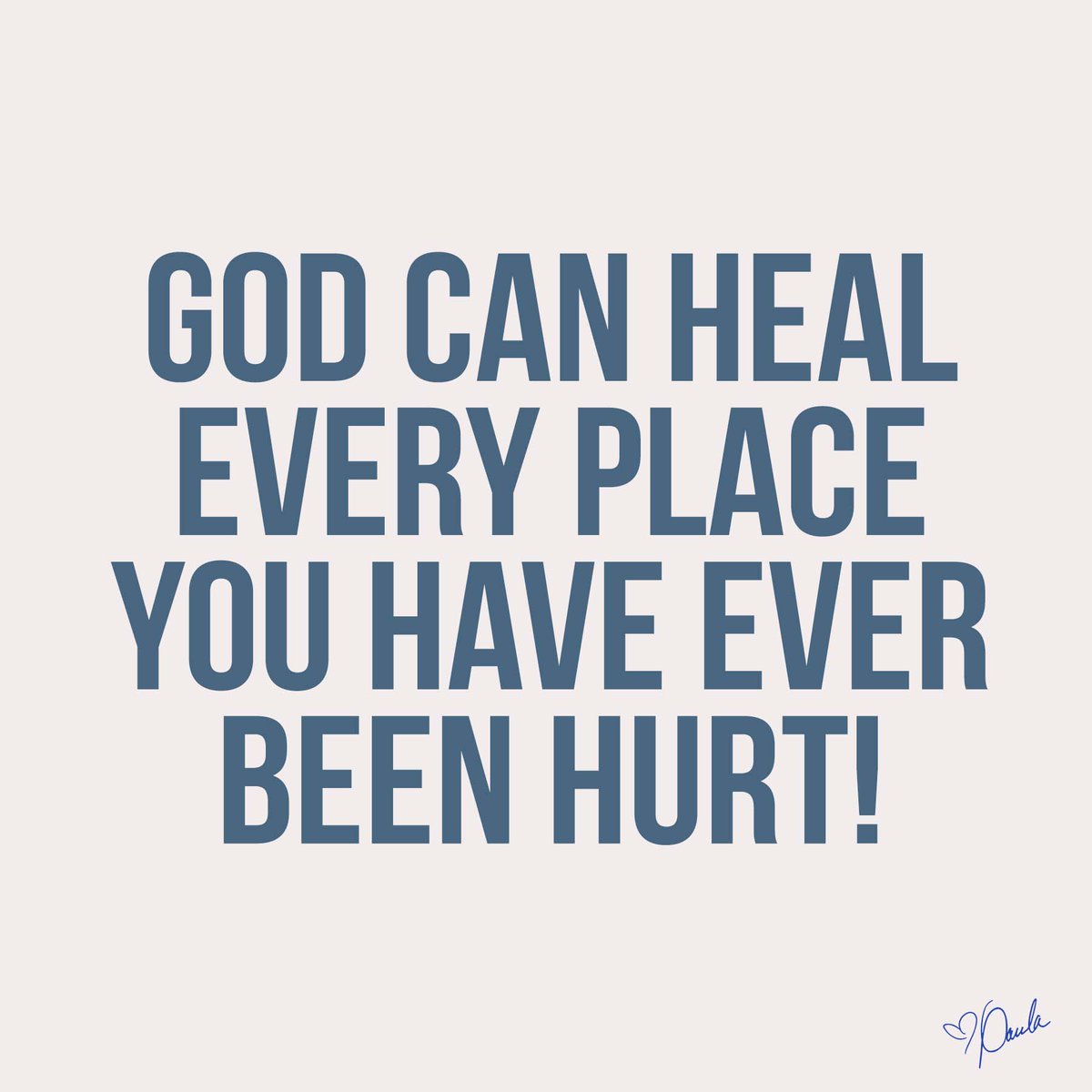 God can heal every place you have ever been hurt! There is nothing you have gone through that he cannot bring total deliverance and restoration!