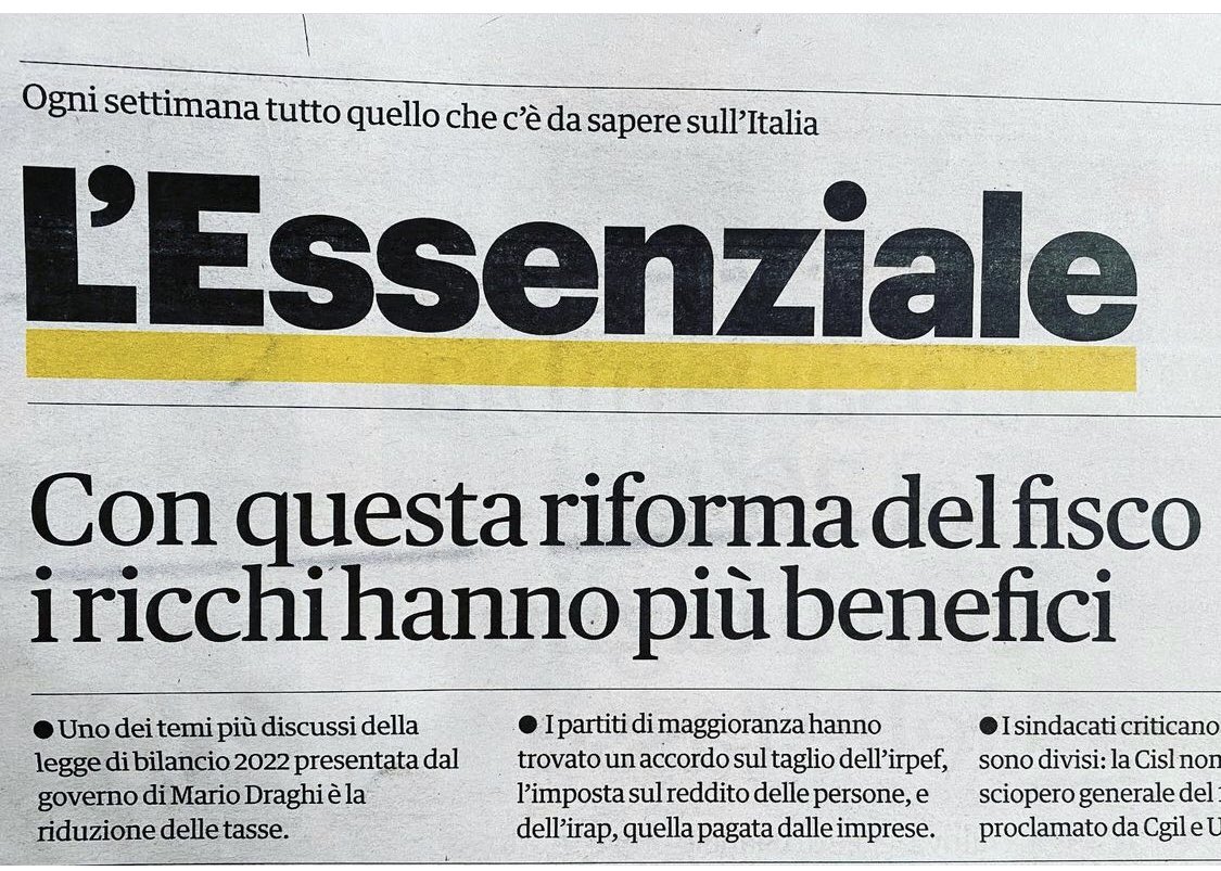 MarcoTiberi's tweet photo. Ai ricchi la ripresa, ai poveri la resilienza. #redistribuzione https://t.co/UYdiU3uJou