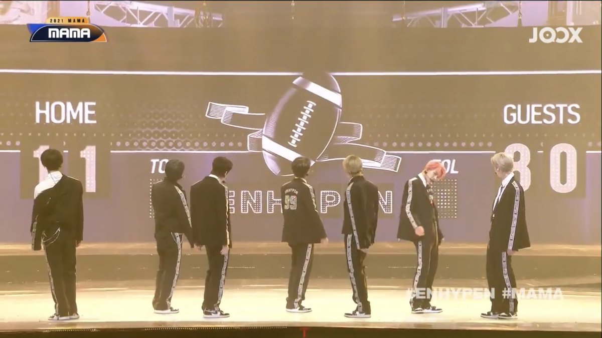 enhypenupdates's tweet photo. [PHOTO] 211211

ENHYPEN performed a striking stage of <Drunk-Dazed> and <Tamed-Dashed> at the 2021 Mnet Asian Music Awards!

ENHYPEN BLAZES FOR MAMA
#ENHYPEN6thROTY #엔하이픈_MAMA_신인상_축하해 #ENHYPEN_WWFCTop10 @ENHYPEN_members @ENHYPEN https://t.co/7XyJsawN1K