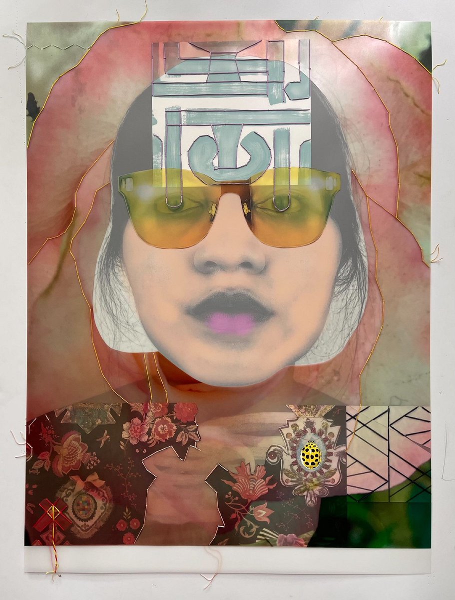 theptownstroll's tweet photo. On Center Gallery Open this weekend. Joey Brock, In America Anh Hybrid 1 Mixed Media on Mylar, 49 x 39 in. #oncentergallery #provincetown #joeybrock https://t.co/7bhMhV24J8