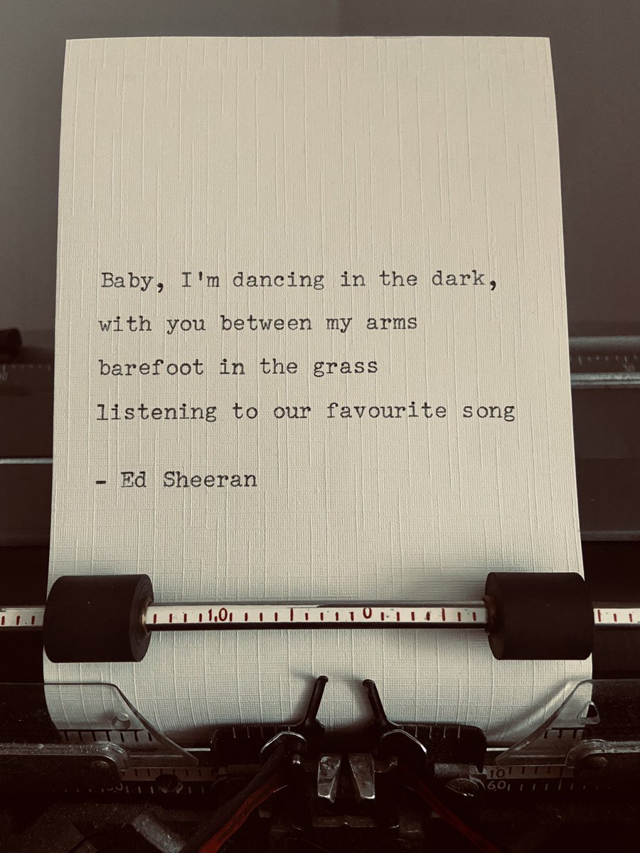 Beautiful gifts. We can handtype your chosen lyrics or quote onto card and even frame. ❤️

etsy.me/2FscJJM

#edsheeran #Christmas #gift #quote #SaturdayThoughts