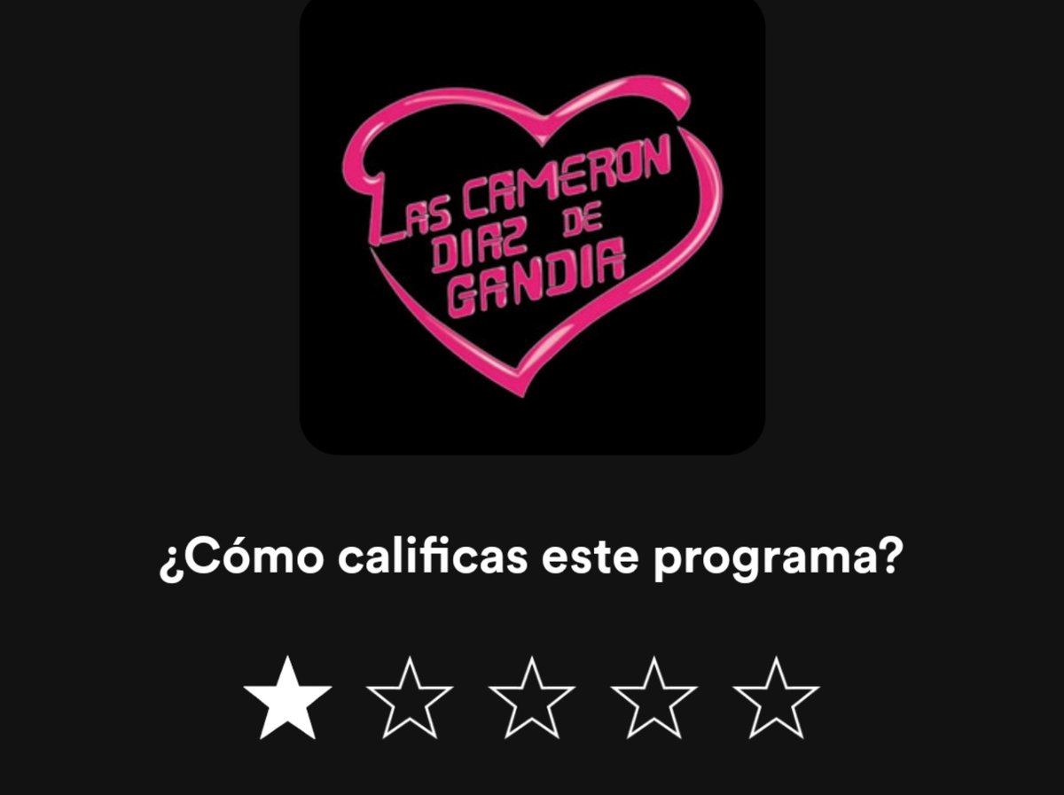 EspectroEstudio's tweet photo. Nos acabamos de enterar que en Spotify puedes calificar a los podcasts... En fin. https://t.co/IFnqrfZFni
