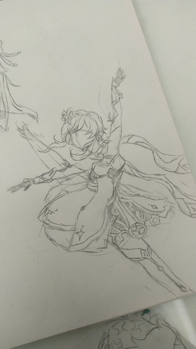 Dancing lumine study I did at school