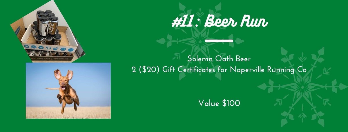 NaperHumane's tweet image. LOOKING FOR THAT PERFECT GIFT? WANT TO HELP NAHS? Participate in our 12 days of Raffle! The holiday raffle runs from Dec. 1-12 &amp;amp; raffle tickets are $5/each. 
Raffle Prize #11: Beer Run

Purchase tickets &amp;amp; check out all the prizes here: naperhumane.org/events-calenda…