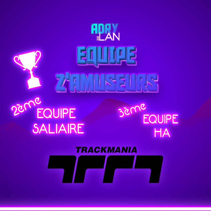 AdryLan's tweet photo. Résultat des courses #Trackmania d'hier :
CLASSEMENT PAR EQUIPE
ZAMUSEURS : 108
HA : 91
SALIAIRE : 73
_____
Slash : 54
Carapain : 43
Simpley : 34
Praz : 30
Ksayder : 29
Shuu : 28
Leonking : 23
Helemy : 20
iily : 11 https://t.co/sWXGx4Eia0