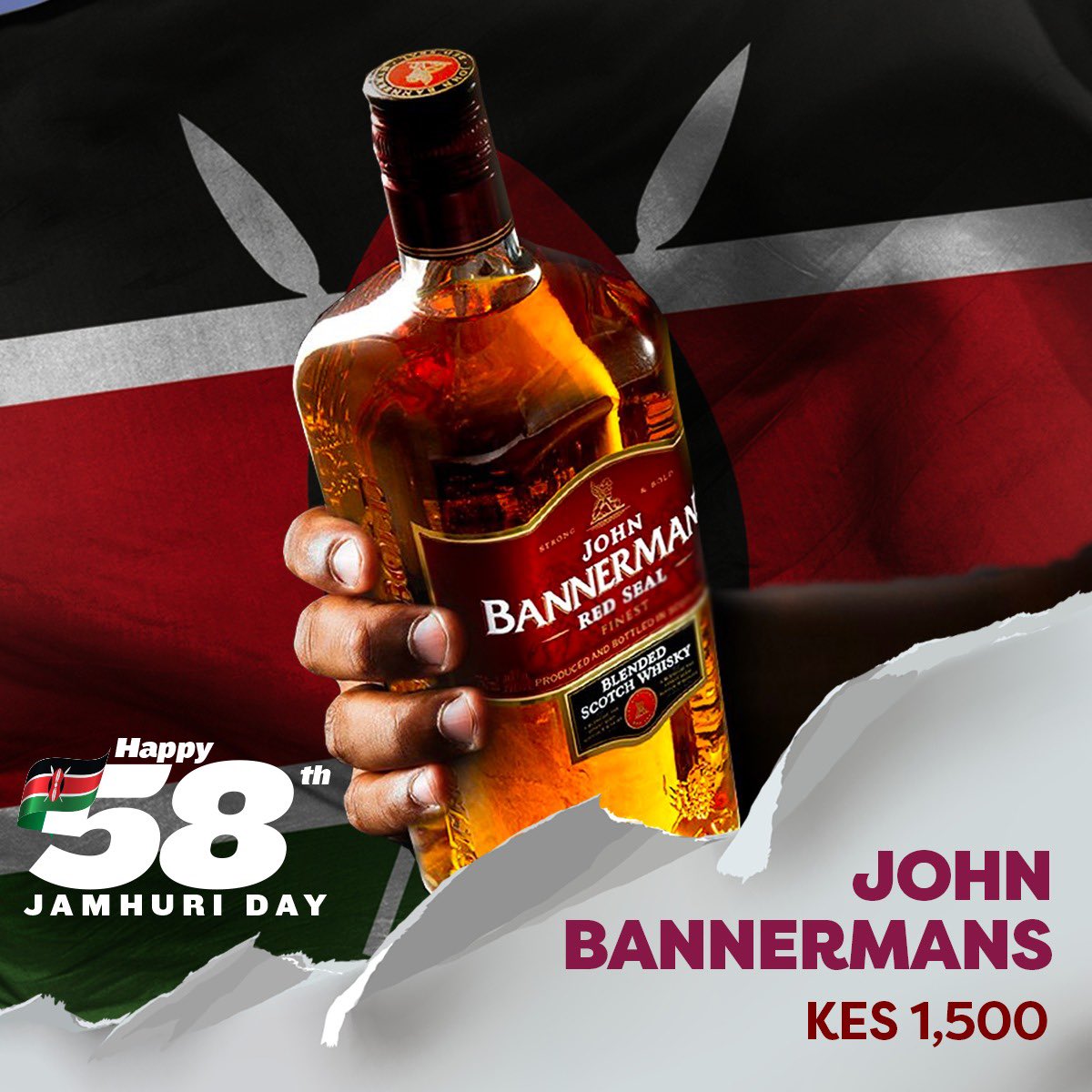 chupachapKE's tweet image. Gather the crew…Good memories start with a glass of whisky in hand.

Order by clicking the link in our bio for a great time with an excellent drink this #jamhuri weekend.
#strongandbold
#JohnBannermans