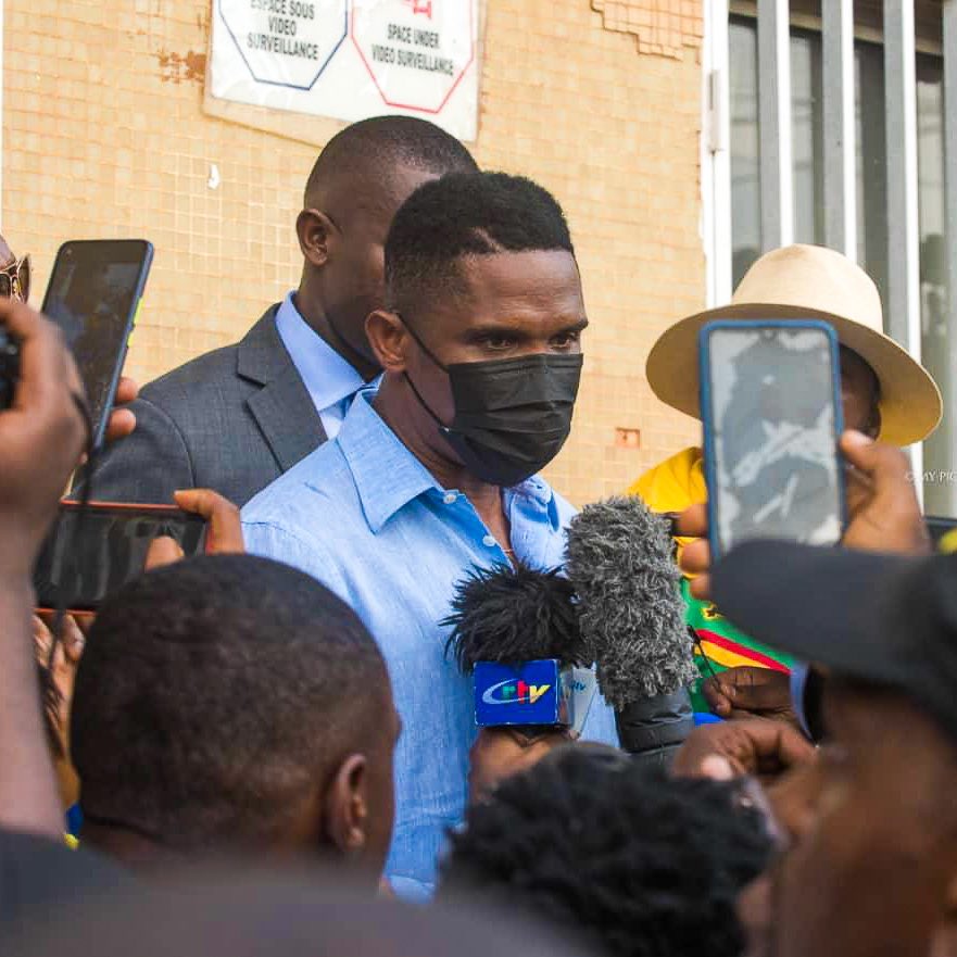 AtlanticChroni1's tweet photo. @SamuelEtoo Wins election to become president of Cameroon's Football Federation, 
@FecafootOfficie https://t.co/PVZYBI0oSt