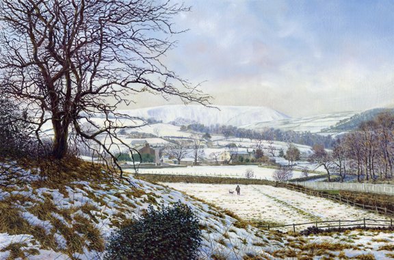 KMelling_artist's tweet photo. #oilpainting Winter Landscape #Roughlee Lancashire https://t.co/uSfNlFp81V