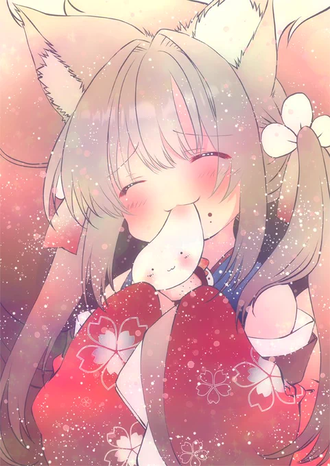 お題箱から、 >いちご大福を幸せそうに食べる天城ちゃんをお願いしますm(_ _)m 

たまにはこういうのも描いてて楽しかったです(*˘︶˘*).。.:*♡ほっこりできました(*˘︶˘*).。.:*♡#アズールレーン #天城ちゃん 