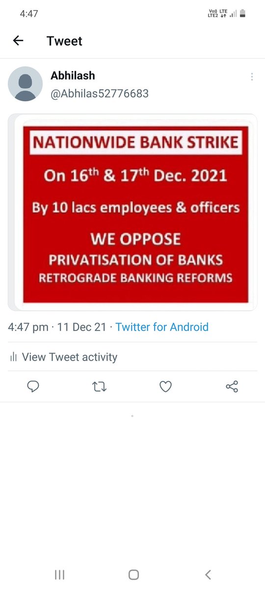 Abhilas52776683's tweet image. #BankBachao_DeshBachao 
#WeOpposePrivatization