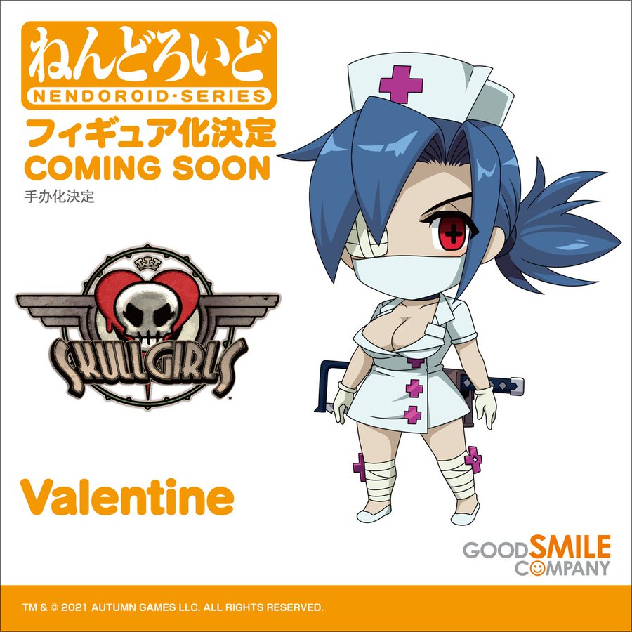 スカルガールズ ヴァレンタインが ねんどろいど 化決定 ちっちゃ可愛くデフォルメしても美谷間 豊満バストは健在 電撃ホビーウェブ