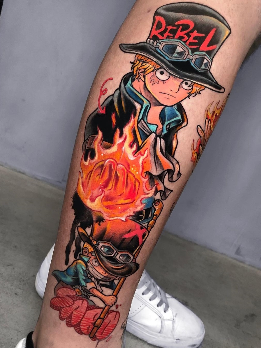Ramon Jokekpc Ace Sabo One Piece Tattoo Ink Art T Co Jmd0af7kql Twitter