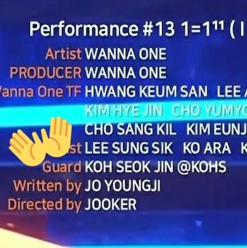 g_fortescue's tweet photo. Dear Ahjussi in Wanna One credit! https://t.co/B43es2KNF5