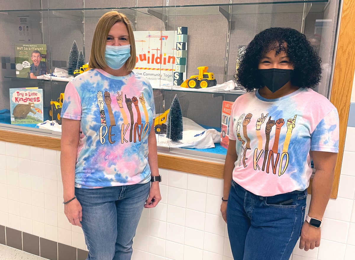 FeastOnKindness's tweet photo. Just some Bison Counselors celebrating the final day of School Inclusion Week! @BTESTweets #InclusionWeek https://t.co/h1jQq9ZW6v