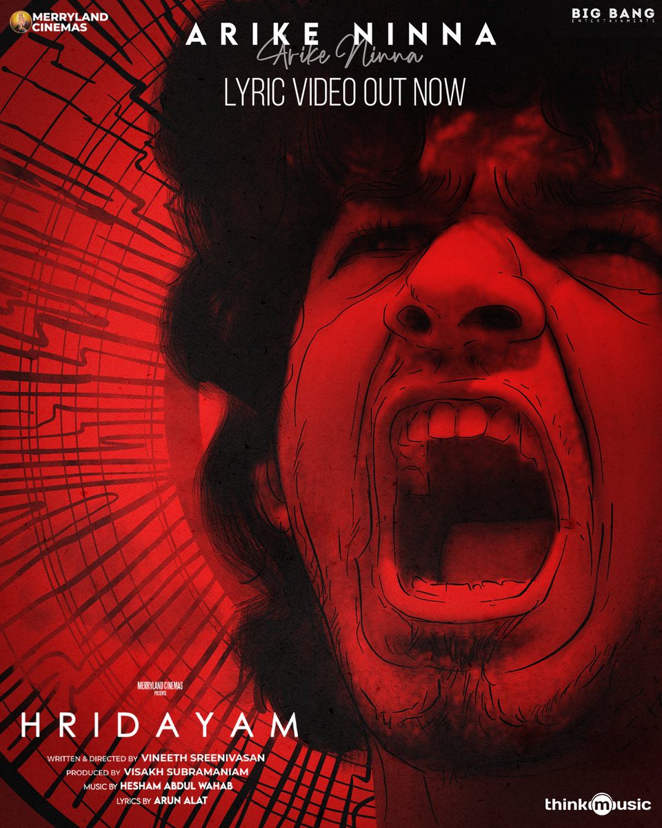 Watch the lyric video of #ArikeNinna from #Hridayam now on YouTube!

▶️ youtu.be/yCxwpUdgFsM