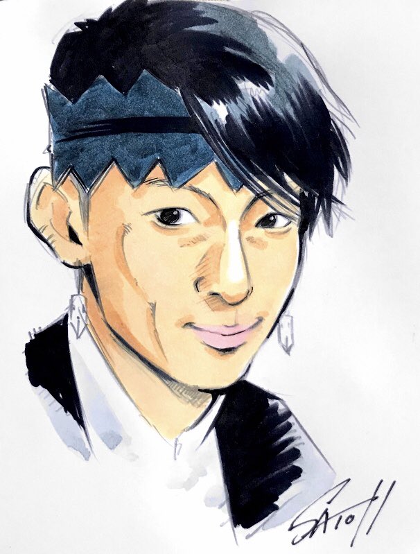 rainbow_hamada's tweet photo. プロ似顔絵描きの息抜き
〜顔1000本ノック〜

11本目
「岸辺露伴（高橋一生）」

露伴より一世色が強くなってしまった⁉︎

#岸辺露伴は動かない #高橋一生 #イラスト #模写

#似顔絵1000本ノック https://t.co/xwFv5CtfRa