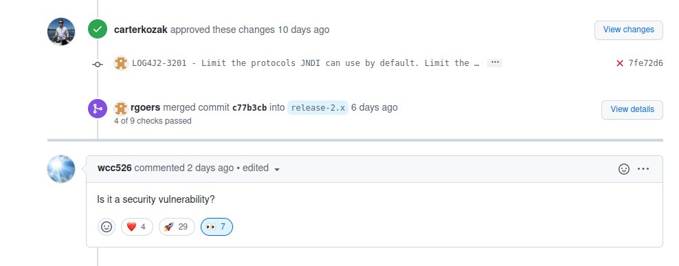 🚨 S'il n'y avait qu'un seul article à lire sur #Log4Shell... regardez ici : ilearned.eu/log4j.html

1️⃣ Le mieux: maj #log4j vers la version 2.15.0
2️⃣ Sinon: maj de la variable log4j2.formatMsgNoLookups à True
3️⃣ Plus radical: enlever la classe JndiLookup

Bon courage à tous !