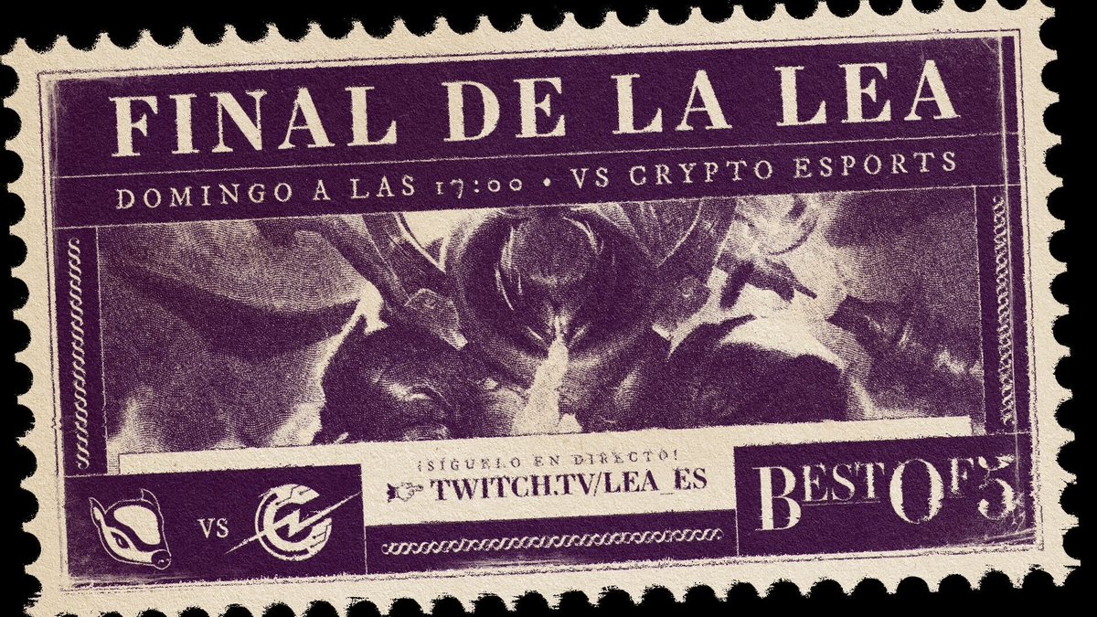 Tenemos al mejor diseñador del mundo con nosotros 💙 <a href="/oscar_ttf/">Óscar Hernández</a>

Aquí tenéis vuestra entrada para el partido de mañana contra @CryptoEsportsGG 

Con esta locura de diseño como para perderse el partidazo vamos 😍
Ya sabéis: domingo a las 17:00 en <a href="/LEAmateur_/">LEA</a>