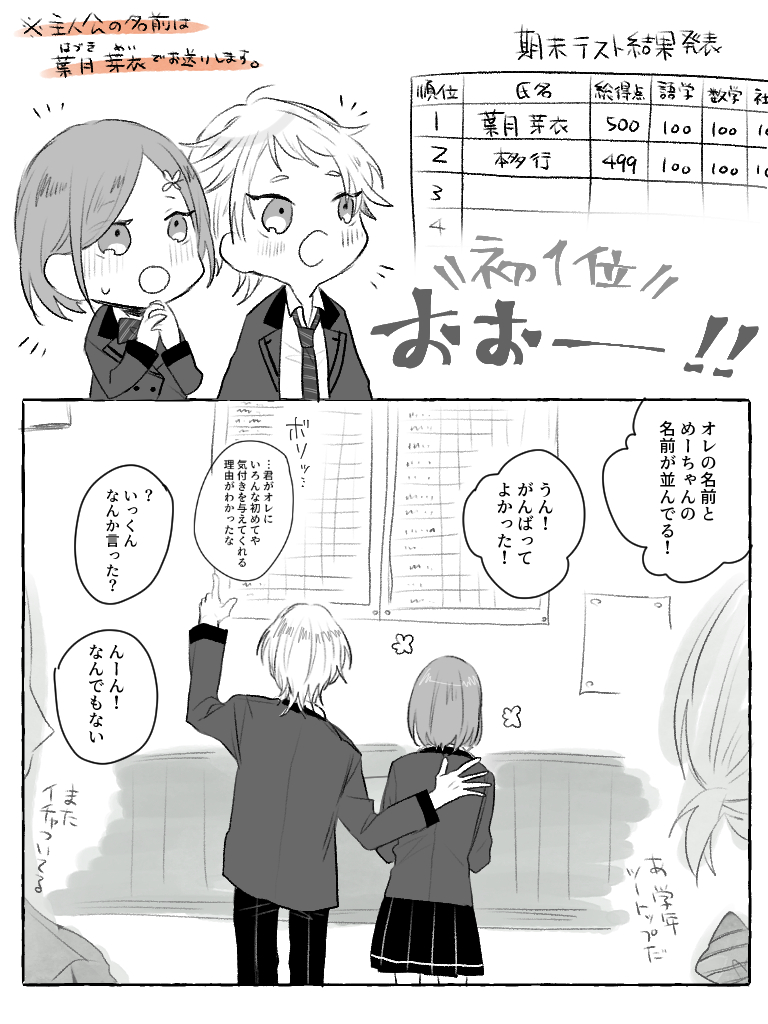 人生で1回でいいから500点満点とってみたかった だいぶ無理 主人公名前あ ロヂ ぺごプレイ中につきマンガ描けてない の漫画