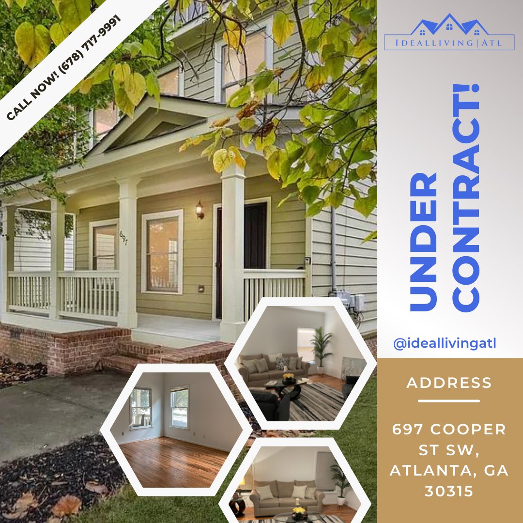 Nivia_Realtor's tweet photo. Under Contract!🎉🎉🎉
Do you need help selling or buying your home? Let's talk and I'll be more than happy to assist you!
Nivia De Oliveira
678-717-9991
REALTOR®

https://t.co/M1D0BBtnLR
#undercontract #trustedrealtor #georgiarealestate #realtorlife #atlantageorgia https://t.co/UeGR6MLkbv