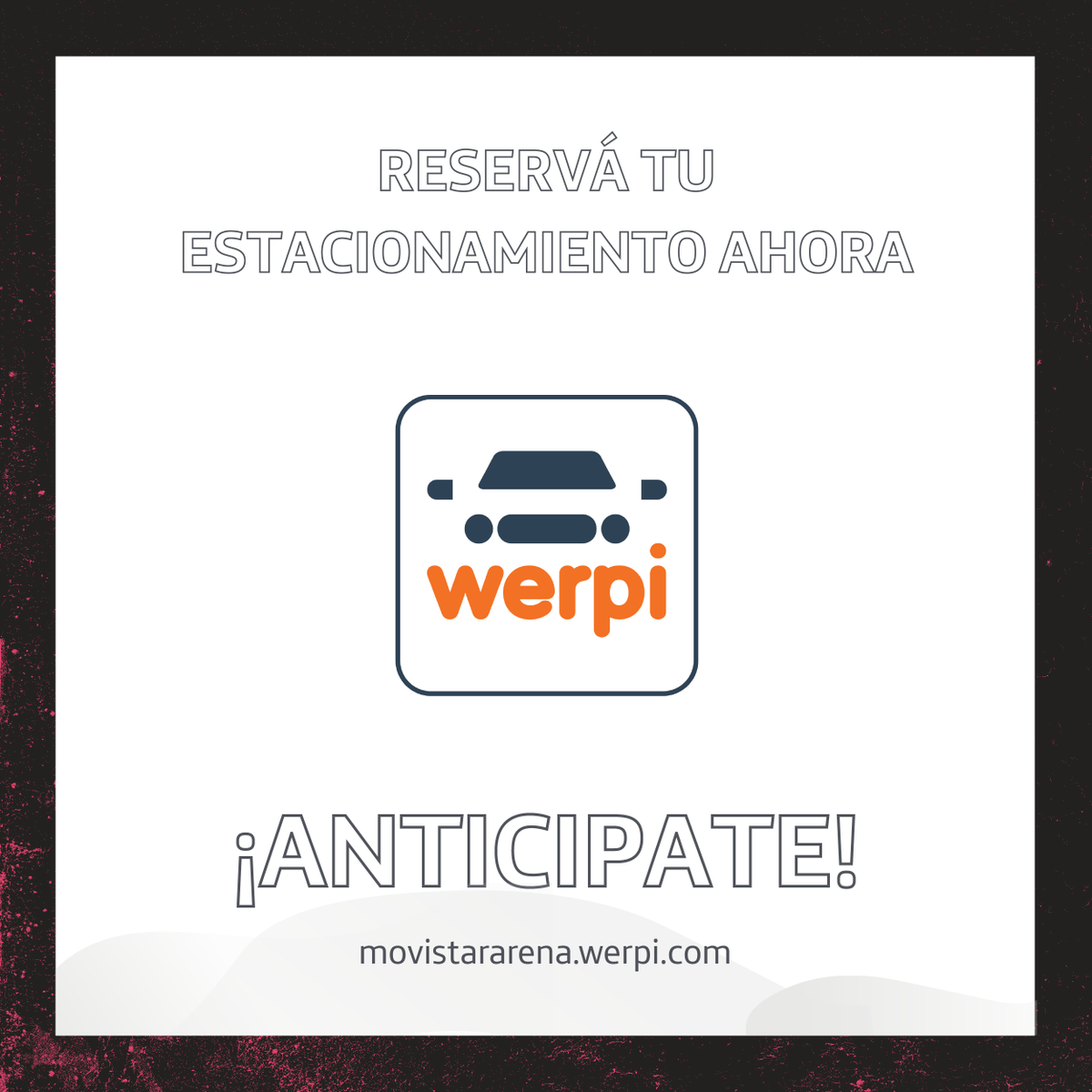 🚗Si venís en auto reservá tu estacionamiento ahora en movistararena.werpi.com con <a href="/werpi_ar/">Werpi</a>