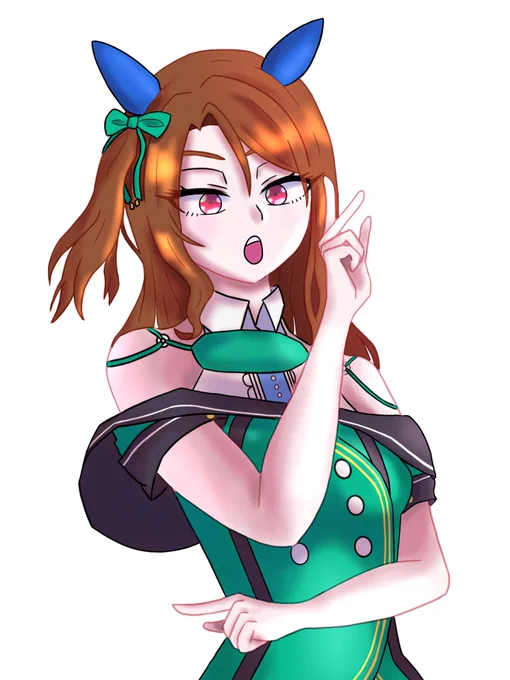 コントラスト調整ミスってたので再投稿 #ウマ娘 #キングヘイロー