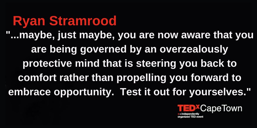 We enjoy another <a href="/TEDxUJHB/">TEDxUniversityofJohannesburg</a> talk today, "Gaining The Edge". This one is by <a href="/Strammie/">Ryan Stramrood</a>, extreme adventurer &amp; motivational speaker. 

Ryan overthrew conventional mind operating 🧠beliefs in order to get off his sofa 🛋 &amp; gain the edge. 

Here’s how: 
youtu.be/glAag8IGXU8

#TEDxCT
