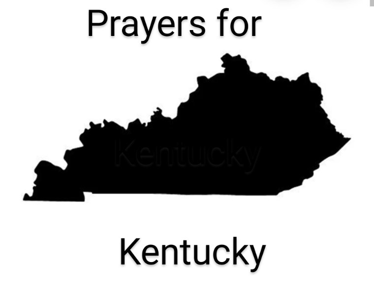 Today we wake up to some very sad news. Our state was hit hard last night by the weather. Our Hearts go out to the families who lost love one's. To those who were affected by the storms. Together we will help heal and rebuild. Prayers up for Kentucky!!🙏