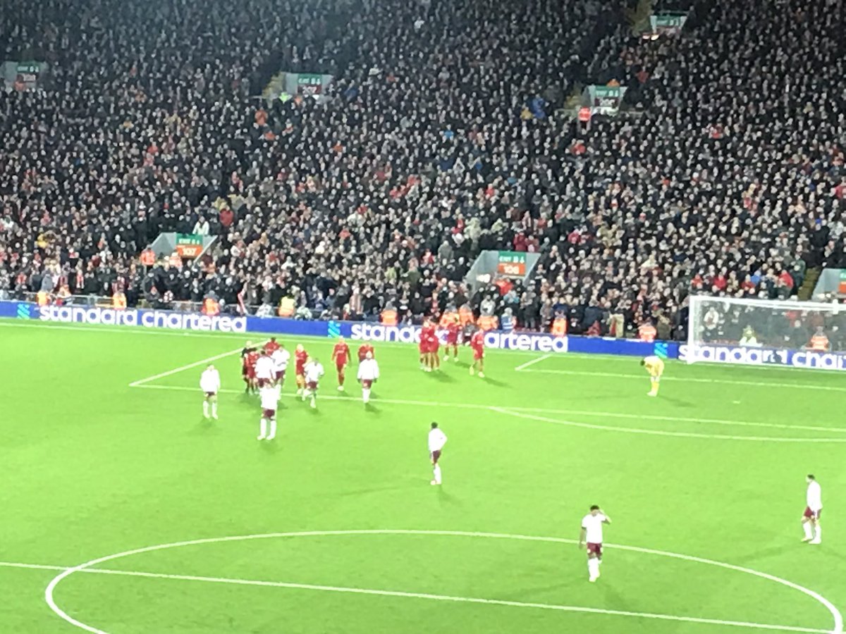 deananderson634's tweet photo. The lads early birthday present, gift wrapped by @MoSalah ๐ #Gerrard #shockingref
Great atmosphere and the reds go Marching on, on ,on! ๐๐ป๐๐ป https://t.co/IS1Li4GPcQ