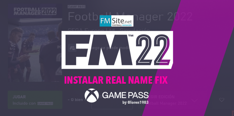 FMSite's tweet photo. Si juegas al #FM22 a través de la plataforma #gamepass y no consigues instalar nuestro #realnamefix, en la siguiente guía de @loren1983 te enseñamos cómo hacer la instalación.
Cómo instalar realnamefix en game pass: https://t.co/BCojUyInfB https://t.co/u9y5s9i2rg