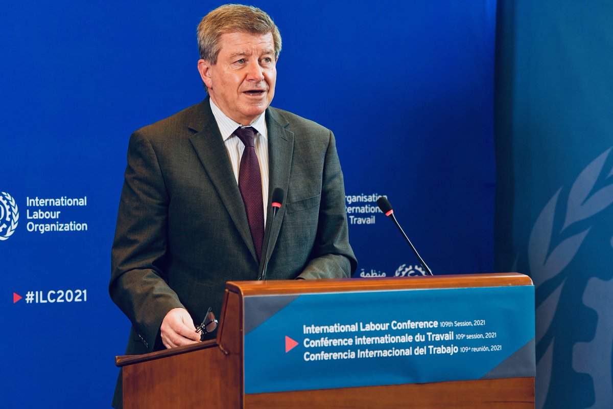 GuyRyder's tweet photo. #ILC2021 has issued a clarion call for coordinated global action to address world of work impact of #COVID19
The Global Call for Action for a Human-Centred Recovery, alongside commitments on social protection, inequalities & skills provide a road map for @ILO & its Member States https://t.co/RQcpE7pvQ1