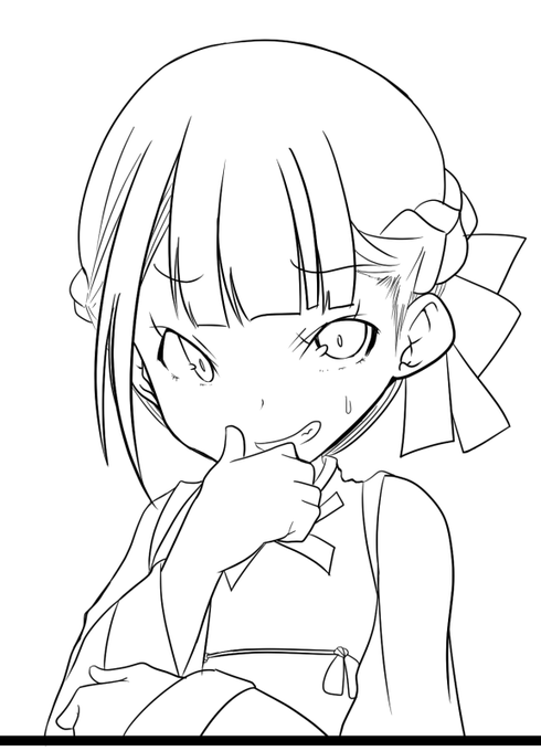 怠け癖と所謂直してるうちにワケわかんなくなるですげえカッツカツで描いてるけど今回のヒロインは個人的にカワイイと思うんだ 今後も創作するなら描き続けたいキャラになった感じー 